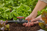 Gardena Micro-Drip-System regler- och avstängningsventil 13 mm (1/2 tum): Enkel avstängning av rör och kontinuerlig reglering av vattenflöde, tillbehör för att lägga dropprör (13207-20)