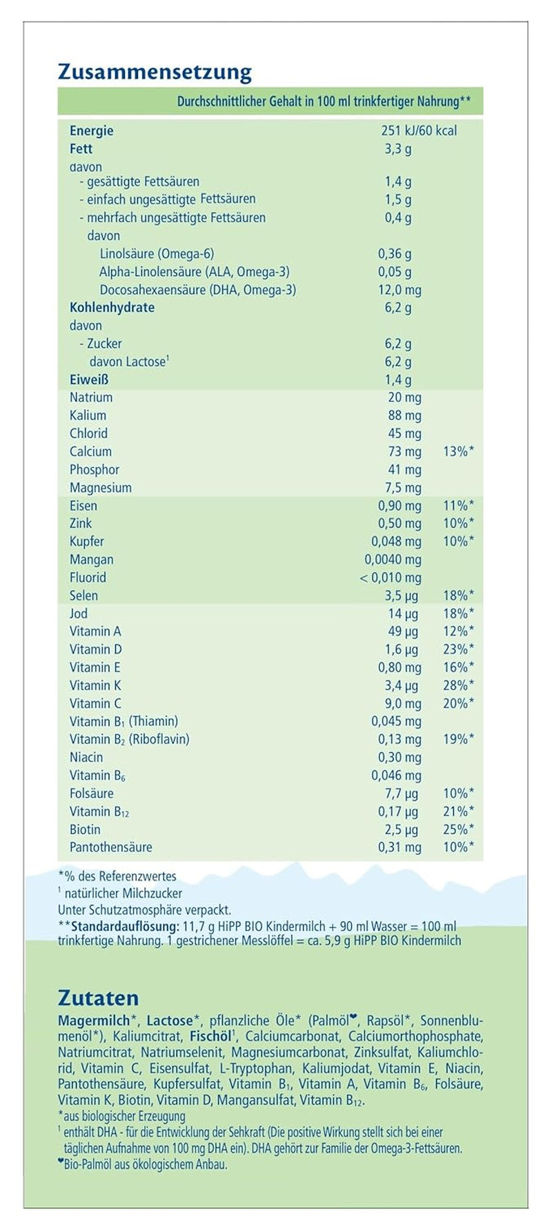 HiPP ekologisk tillväxtmjölk (4 x 600 g) efter 12 månader med kalcium, järn, vitamin C och D för växande småbarn, bästa ekologiska kvalitet