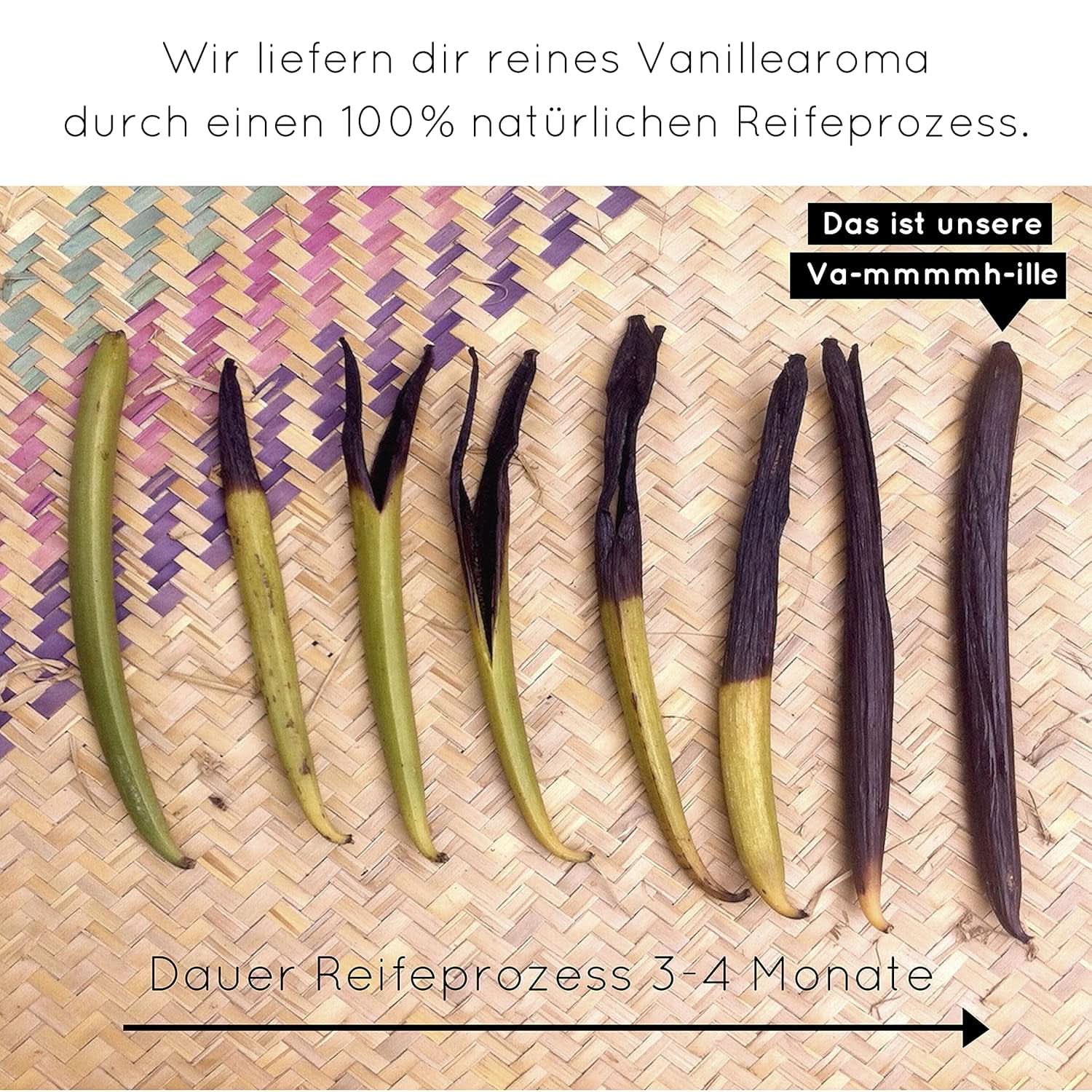 Premium vaniljpulver från äkta vaniljbönor, naturligt, sockerfritt, inga tillsatser, rättvisemärkt, veganskt (40 g unboxed) från Vanilla Campaign® Flavours Naty Shop