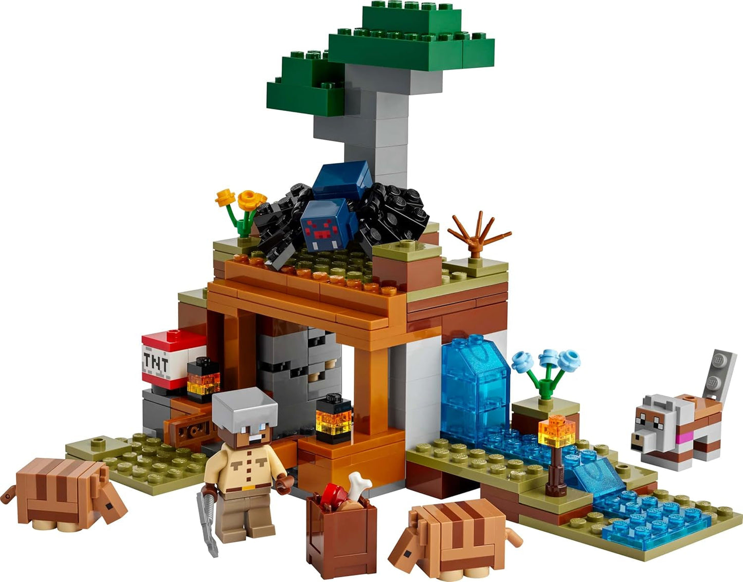 LEGO Minecraft Dungeon Mine Expedition Videospel Minifigurset Karaktärsbyggande leksakspresent för pojkar och flickor 8 år gamla 21269 Byggset Besuche den LEGO-Store
