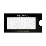 NÉONAIL Nagel Stempel Mit Schaber - Nägel Selber Machen - Nail Art Stämpel - Nageldesign Für Nagel Schablone - French Nails Stempel - Silikon Nagelstempel