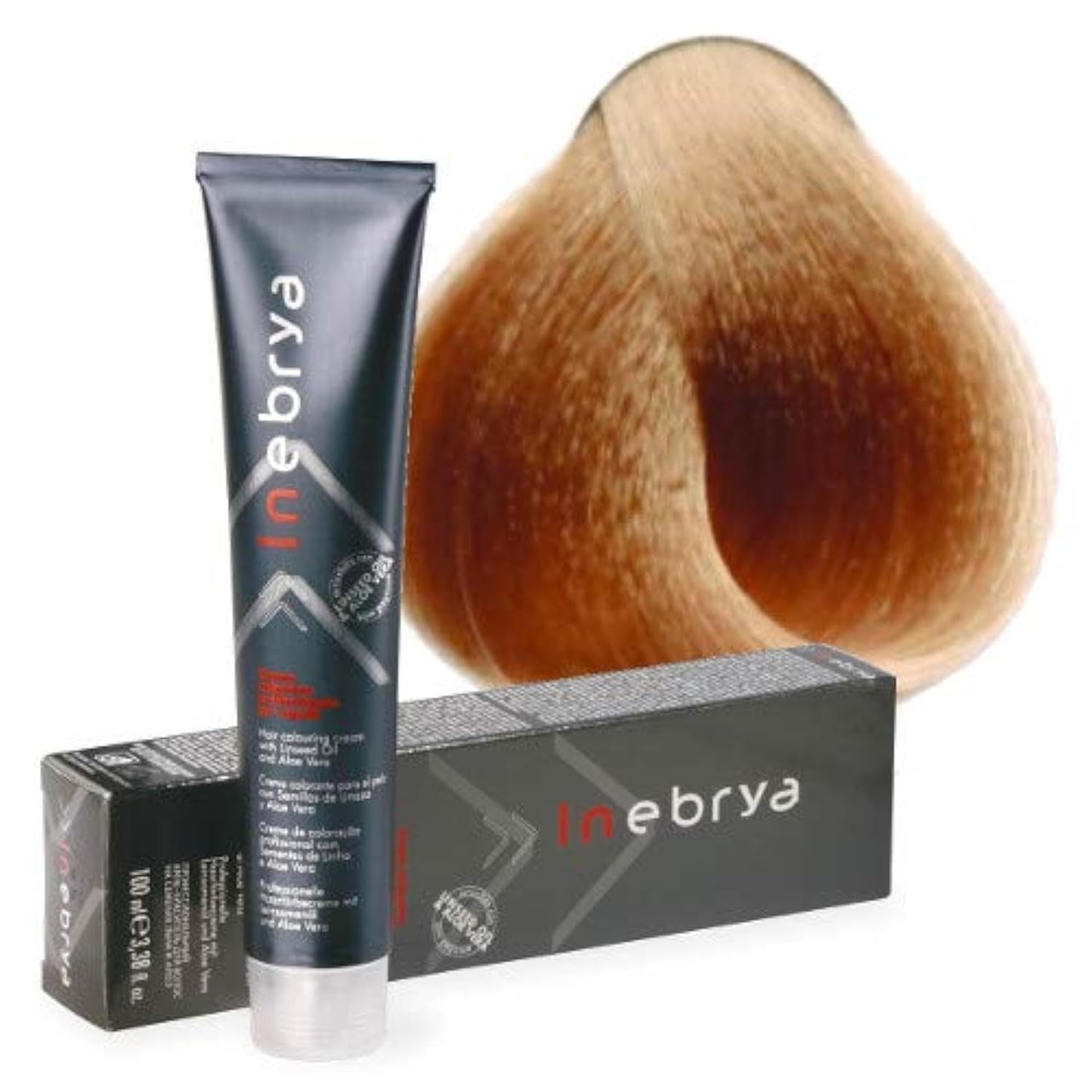 Permanent hårfärgande kräm med linfrö och aloe vera 100ml (- 7,0 Blond) Hårfärgning Naty Shop 10/3 Platinablond ljusguld 100 Ml (1 förpackning)