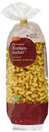 tegut... Nudlar med ägg, korkskruv, 1 x 500 g