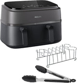 Philips Dual Basket Airfryer 3000-serien med frukostset, 9 liter, 2 lådor Hushållsapparater Naty Shop Standardtitel