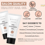 Makartt Poly Nail Extension Gel - Acrylic Extension Gel, Nail Strengthening Gel, Nageldekoration, 50 ml (lila)