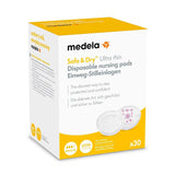 MEDELA Safe & Dry Einweg-Stilleinlagen, Ultradünn, Einzeln Verpackt, 30 Stück Tillbehör Mat och Amning Bebe Naty Shop