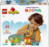 LEGO DUPLO Stadsbiodling och bikupor, pedagogisk leksak för småbarn med 2 figurer och en mobil lastbil, bygg- och ombyggnadsset, leksak för småbarn från 2 år 10419 Byggset Besuche den LEGO-Store