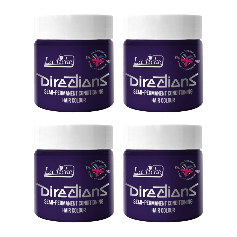 Instruktioner semi-permanent hårfärg 100 ml box 4-pack (Pillarbox Red) Naty Shop Deep Purple hårfärgning 100 Ml (pack om 4)