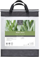 Tural - Quilt 150 X 220 cm med Aloe Vera-behandling, fiberfyllning 300 G/M², mjuk, andas, Oeko-Tex certifierad (vit, säng 90 cm) Täcken och täcken Naty Shop