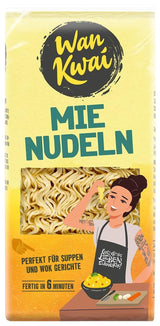 Wan Kwai Mie Nudlar 250g: Mångsidig i soppor och wokrätter, snabbt tillagade på 6 minuter, upptäck smaken av det asiatiska köket och dra nytta av högkvalitativa ingredienser.