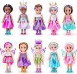 -Dolls-4,7"-Fantasy Little Friend Collection Set med 10 st
