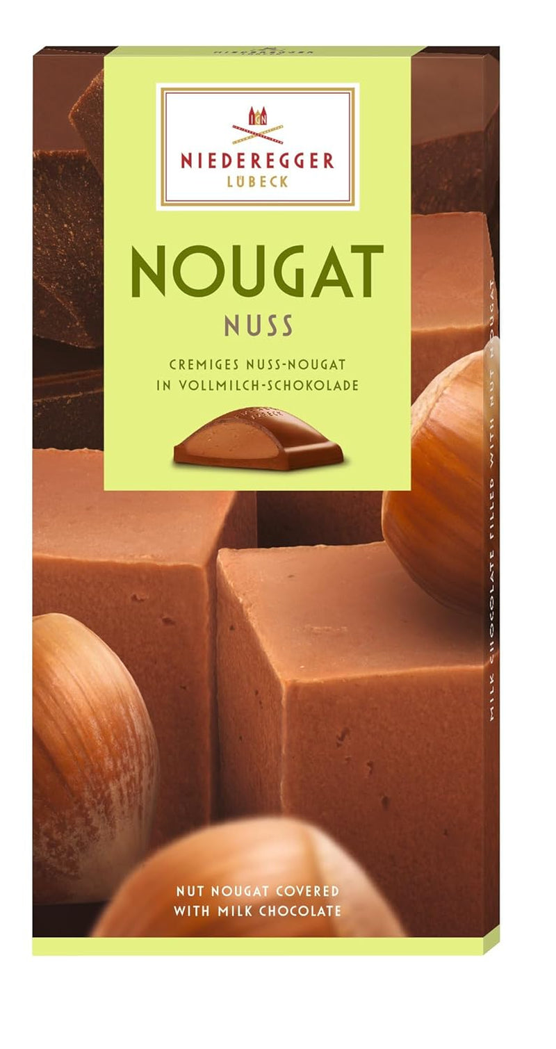 Niederegger nougatbar med valnötter, 100 g
