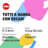 Plyschleksak - Tutti a Nanna con Oscar! - Berättelser och ljudsagor för barn från 10 månader - Ska lyssnas på med berättelser, italiensk version Jucarii Bebe Naty Shop
