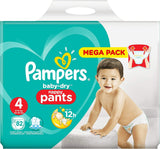 Blöjor Pampers 81657566 Baby-Dry Byxor, vit