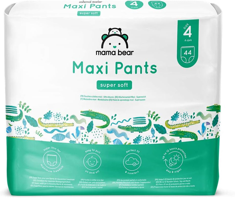 Amazon-märke: Mama Bear Pull-Up XXL-blöjor, storlek 6 (18-30 kg), 72 stycken (2 förpackningar om 36)