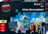 Die Drei ??? Barn - Kriminalpussel - Se upp med havsmonster Från KOSMOS 680664, 150 bitar, Glow in the dark, Läsning, pussel, pussellösning, detektivpussel för barn från 7 år Pussel Naty Shop Standardtitel