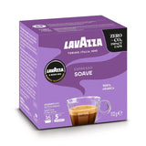 Lavazza, A Modo Mio Soave 256 Kaffeekapseln, für einen leichten och eleganten Espresso mit aromaticschen Noten von Blumen, 100% Arabica, Intensität 5/13, medium Röstung, 16 Packungen mit je 16