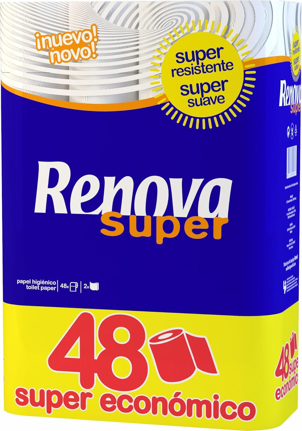 Toalettpapper Renova Super, 48 rullar
