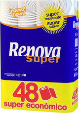 Toalettpapper Renova Super, 48 rullar
