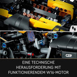 LEGO Technic Bugatti racerbil, bilmodellsats, sportbilsleksak, ikonisk samlarbilset, byggleksak från 9 år 42151 Byggset Besuche den LEGO-Store