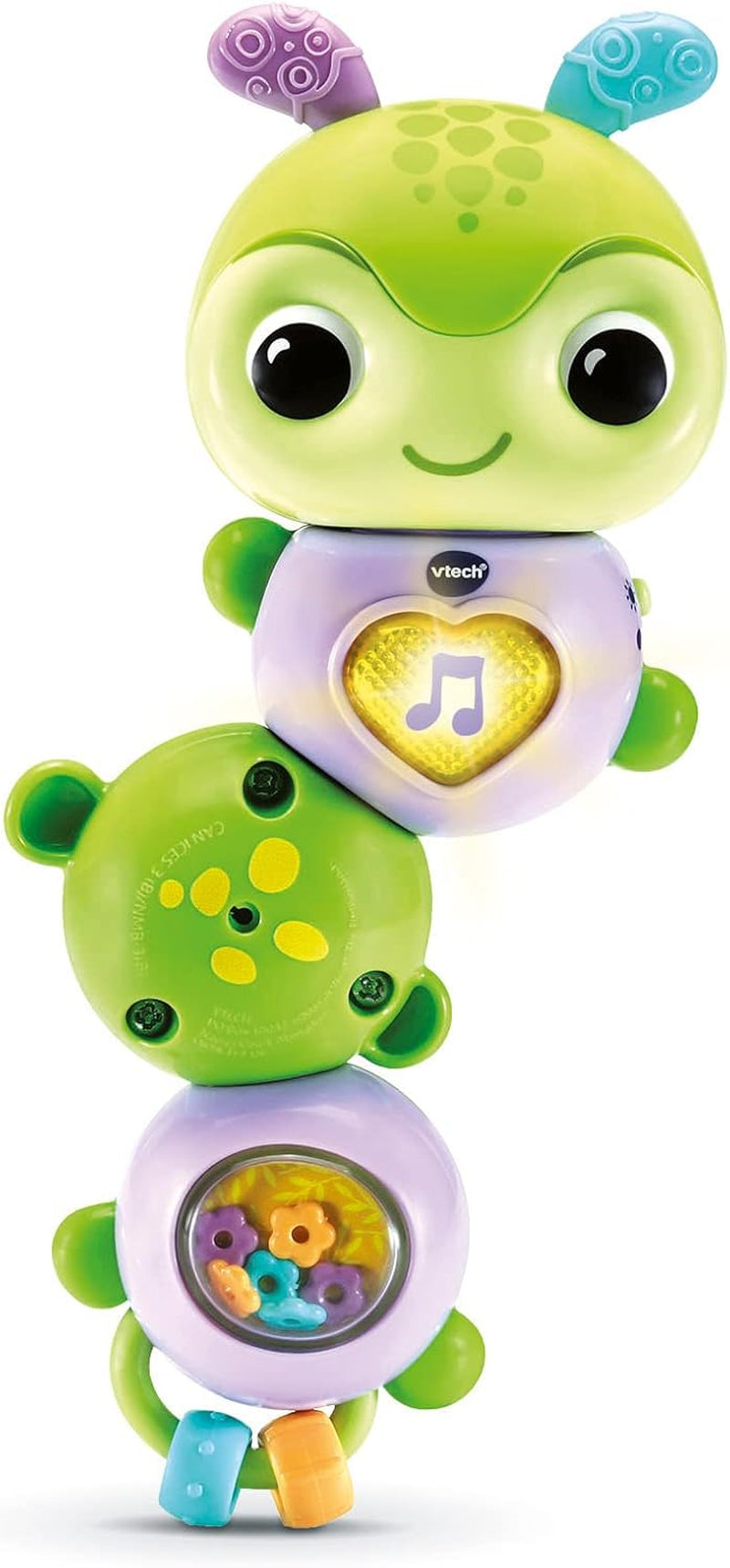 VTech Baby Spinning Fun Caterpillar - Prata och sjunga Interaktiv klocka och motorisk leksak - För 6-24 månader Babyleksaker Naty Shop