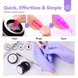 SAVILAND Fester Nagelkleber Gel: 30-Tage Lang Anhaltender Stronger Nagelkleber Für Press on Nagels Falsche Nagelspitzen 15Ml U V Nagelkleber 3D Gel-Nagelkunst-Kleber Für Verwendung Im Salon Zu Hause