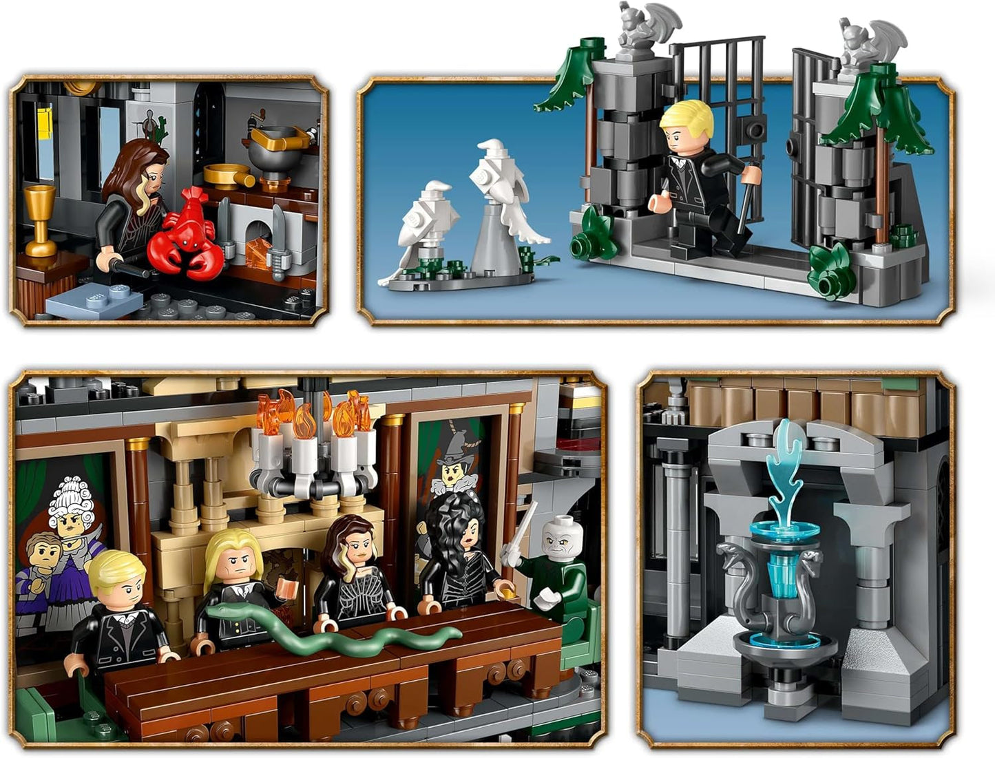 LEGO Harry Potter Malfoy Family Country Estate, fantastisk leksak att samla och visa upp, present till pojkar, flickor och fans av trollkarlsvärlden, presentidé med 9 minifigurer 76453 Byggset Besuche den LEGO-Store