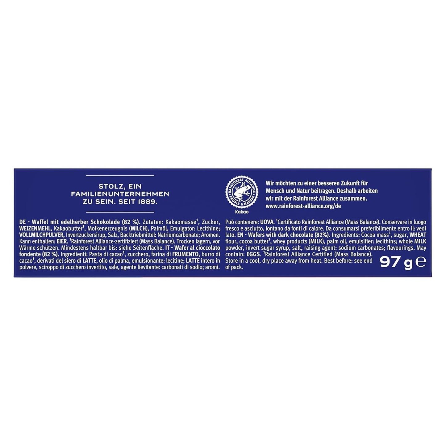 BAHLSEN Edelherb choklad wafers - Edelherb choklad wafer (1 x 97 g)