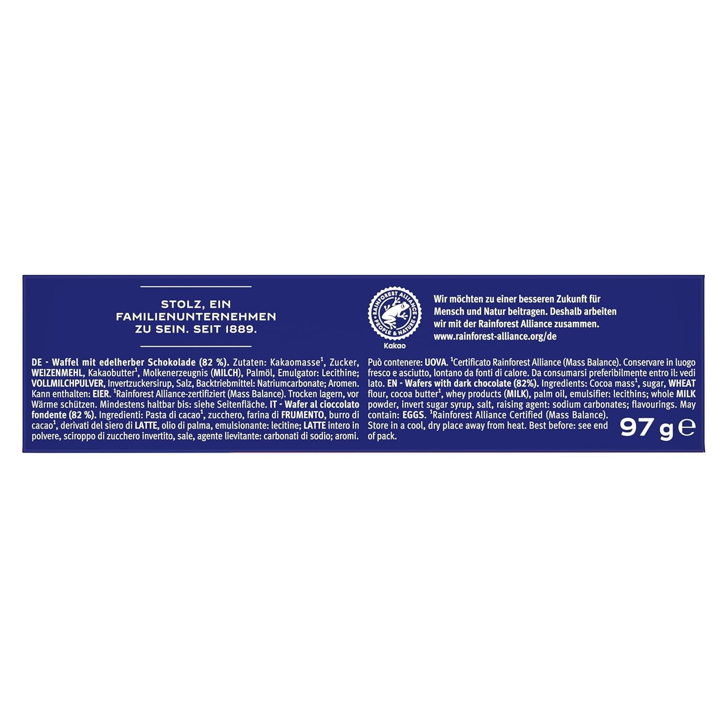 BAHLSEN Edelherb choklad wafers - Edelherb choklad wafer (1 x 97 g)