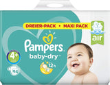 Pampers (gammal version), trosor, storlek 4, 9 kg-15 kg, trepack (1 x 88 blöjor)