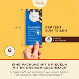 Venchi - Paket med 6 mörka chokladkakor med hasselnötter, 600g - Inget tillsatt socker - Inga konstgjorda sötningsmedel - Glutenfri - Vegansk - Presentidé
