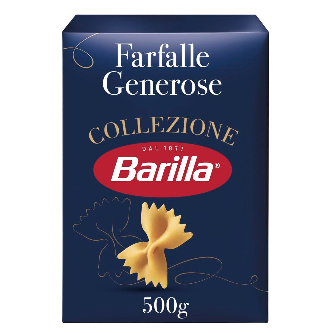 Barilla Collezione Farfalle Pasta gjord av högkvalitativt durumvete, alltid al dente, (1 x 500g)