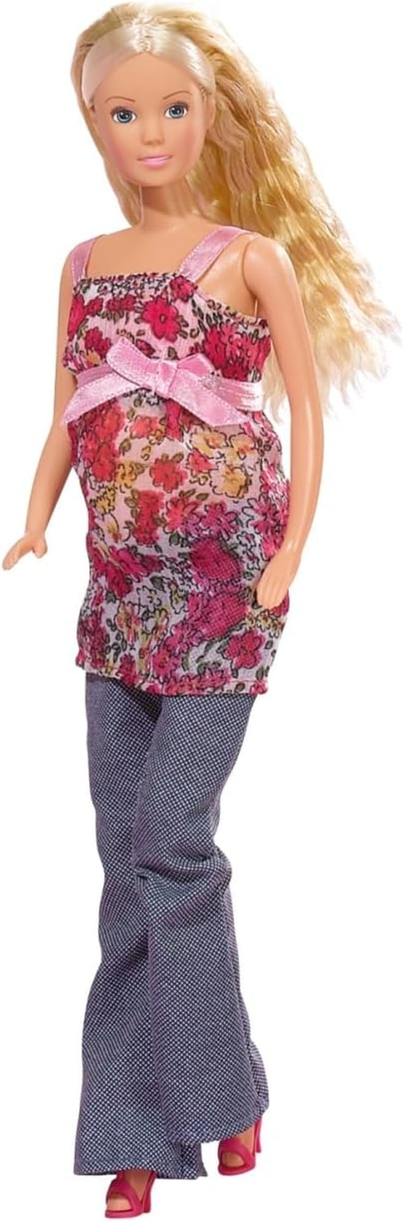Simba 105734000 - Steffi Love Welcome Baby, gravid docka, accessoarer, modedocka, 29 cm, för barn från 3 år och uppåt