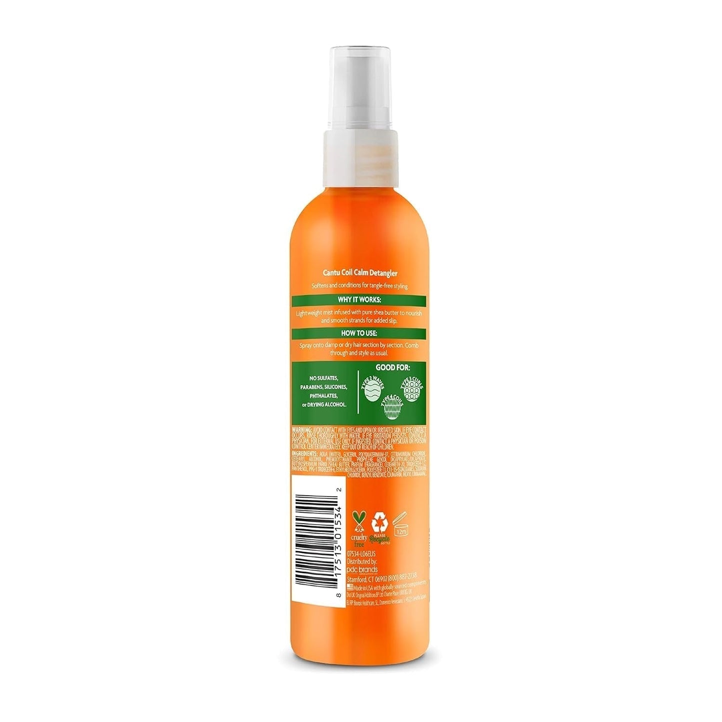 Cantu Coil Calm Detangling Spray, Shea, lockigt hår, 237ml Detangling Products Naty Shop