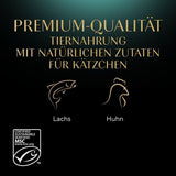 Sheba våtfoder för kattungar, i olika påsar, med lax (MSC) och kyckling i sås, multipack 40x85g