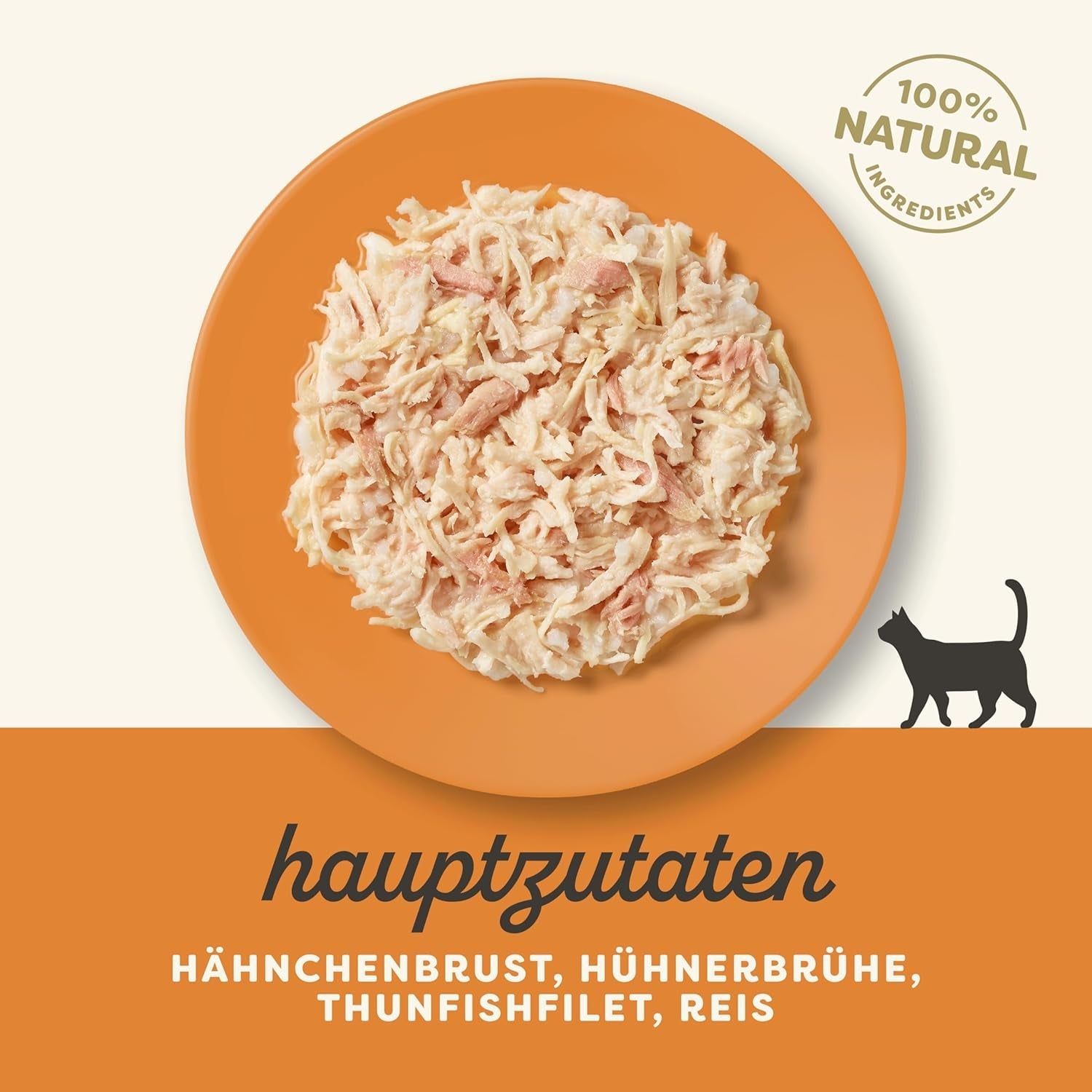 Applaws 100% naturliga Nassfutter für Katzen, Hühnerbrust mit Tunfischfilet in Brühe - Packung mit 12 x 70g Beuteln
