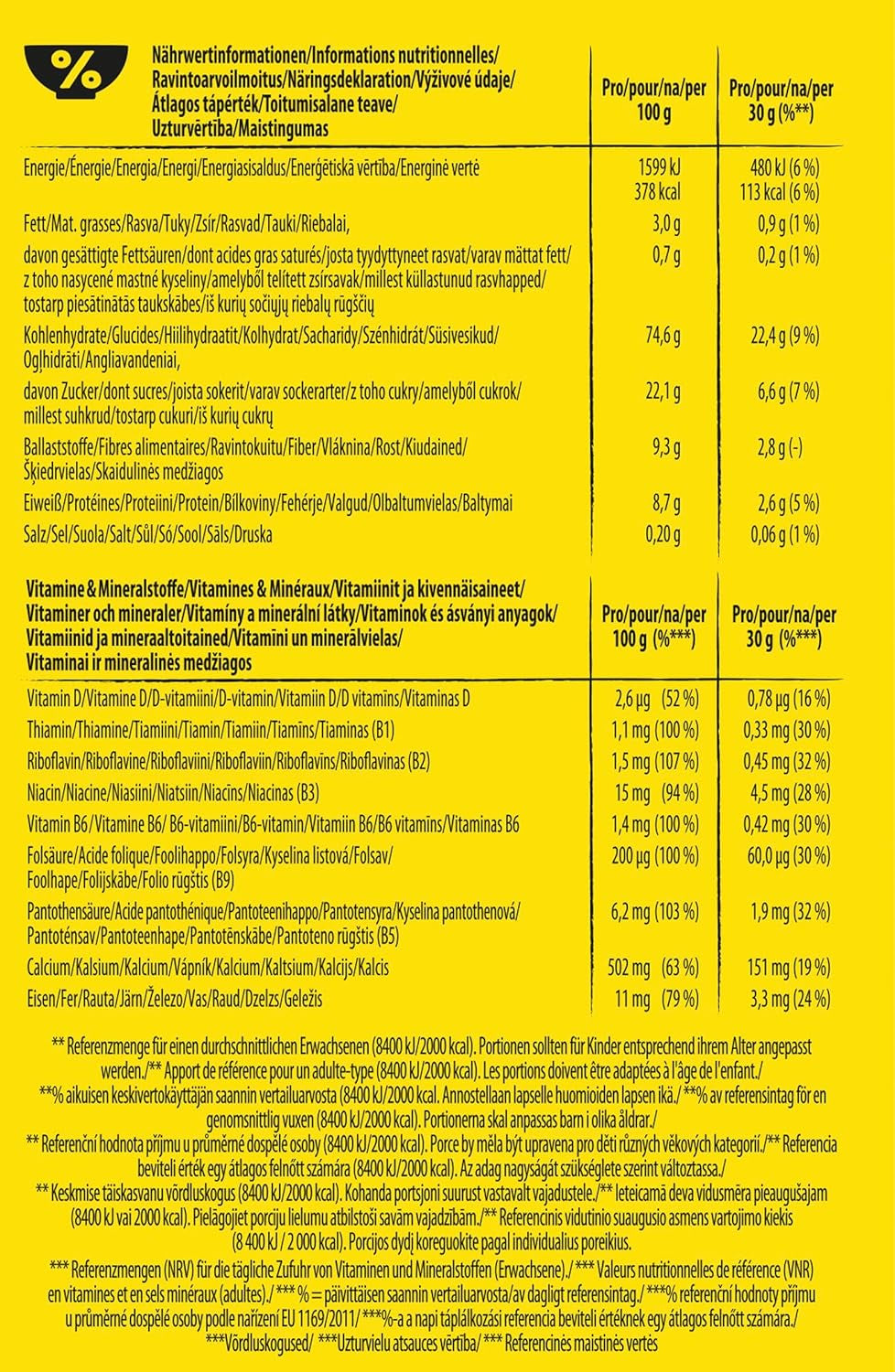 Nestlé Nesquik Crunchy Breakfast, flingor med choklad och fullkorn, 1 förpackning (1 x 1 kg)