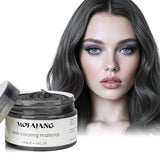 Tillfällig hårfärg, 4,23 ounce färgvax för män, kvinnor, tvättbar naturlig färg pomada, omedelbar hårfärg för fest, cosplay, Halloween (röd) Naty Shop hårfärg svart 120 g (1 förpackning)