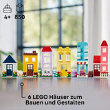 LEGO Classic Creative Houses, byggklossar för barn, 850 klossar byggleksak, husbyggande leksaker med tillbehör, present till pojkar och flickor 4 år gamla 11035 byggset Beuche den LEGO-Store