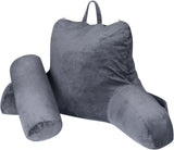 INFANZIA ergonomisk läskudde med armstöd, memory foam ryggstöd, grå, M