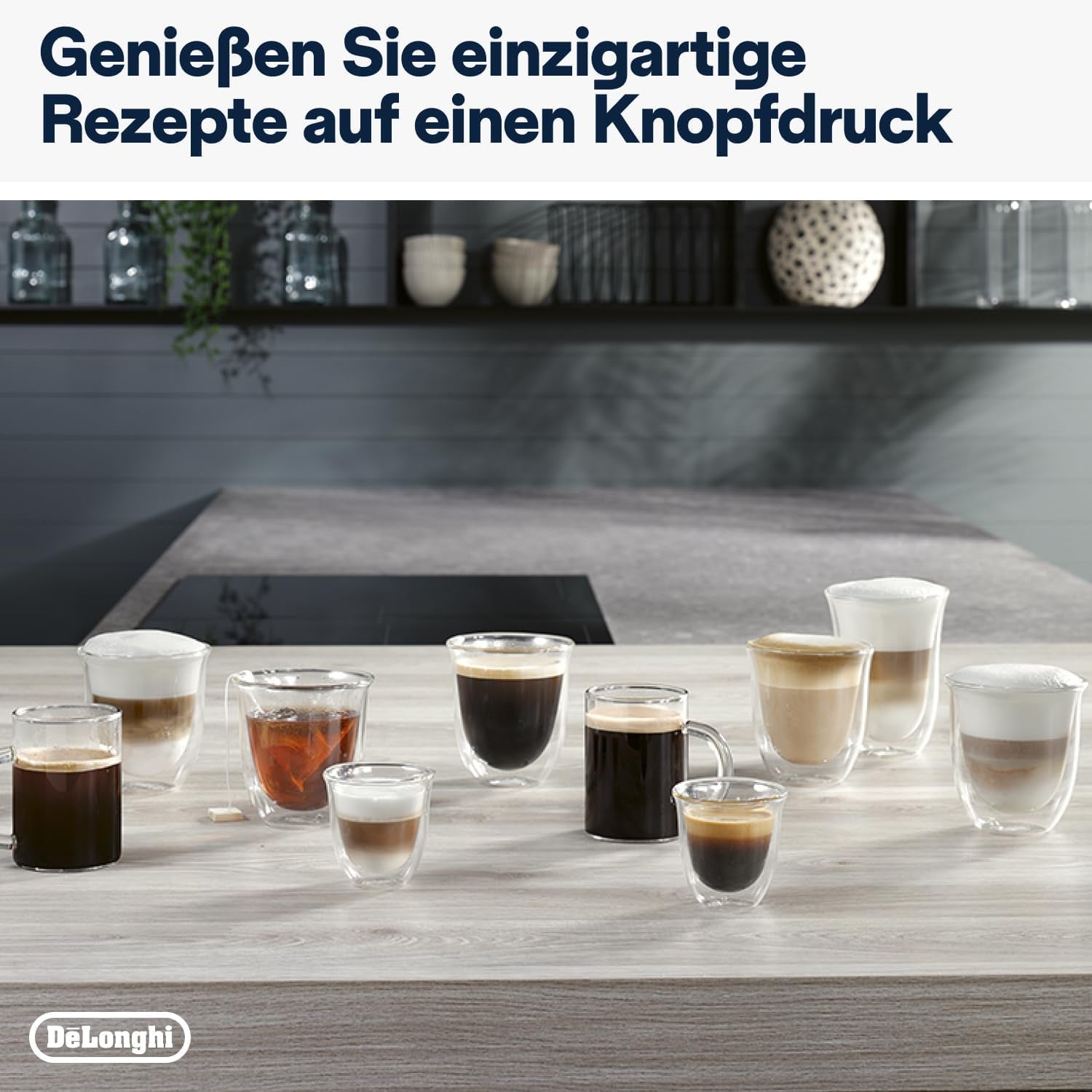 De'Longhi Magnifica Evo Next - Perfetto helautomatisk espressor med LatteCrema mjölkskummare, 13 One-Touch-drycker, kaffe- och cappuccinobryggare, färgpekskärm, titan (ECAM312.80.TB)