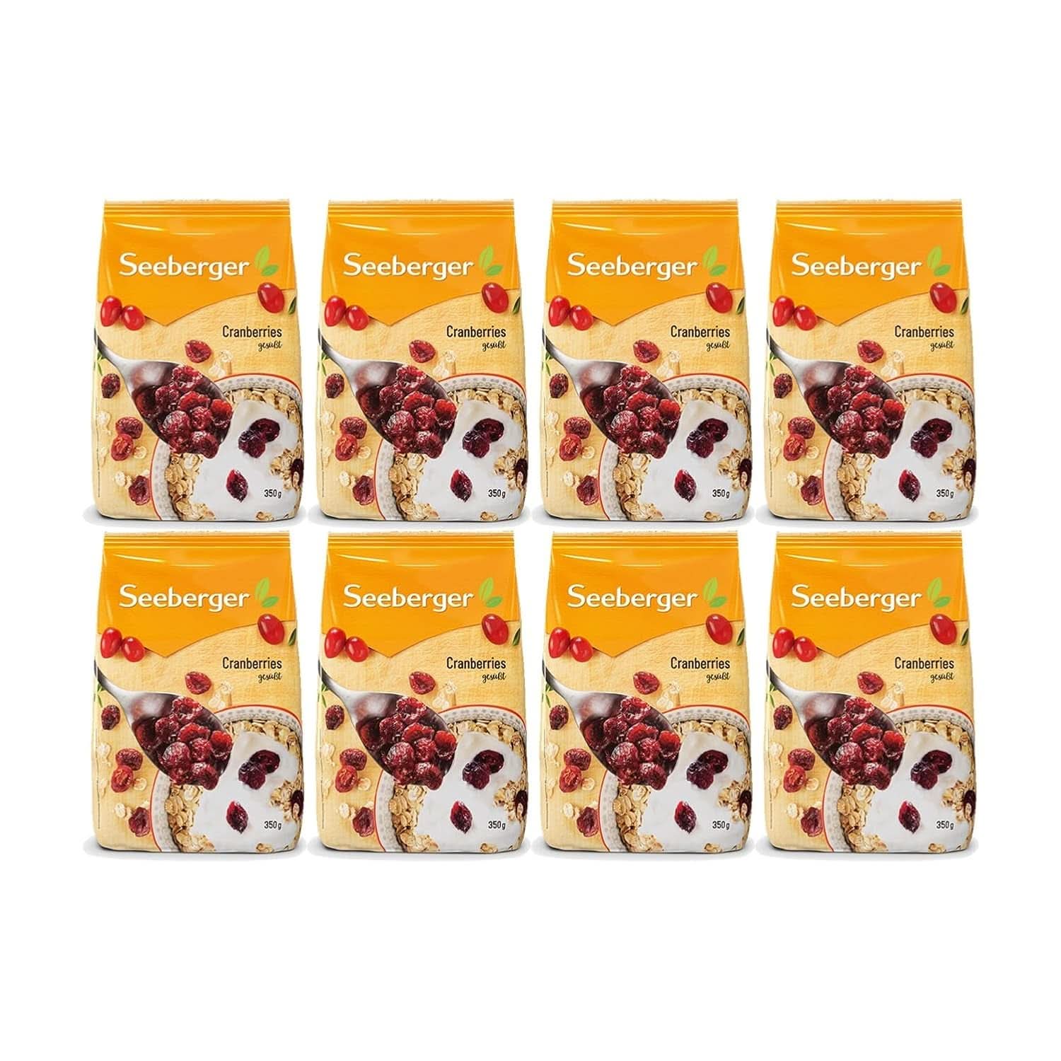 Seeberger, Halved, Fruity and Sweet Canadian Tranberries Naty Shop Dehydrated Products