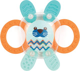 LUDI - Planet Bell - Leksak för barn - Från 3 månader - Vibrerande färger, olika texturer och originalform - Främjar finmotorik och fingerfärdighet Babyleksaker Naty Shop Rabbit