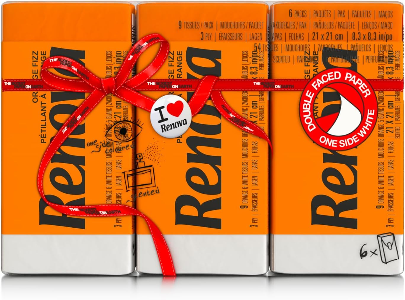 RENOVA ORANGE FIZZ Pocket Tissues 6 st