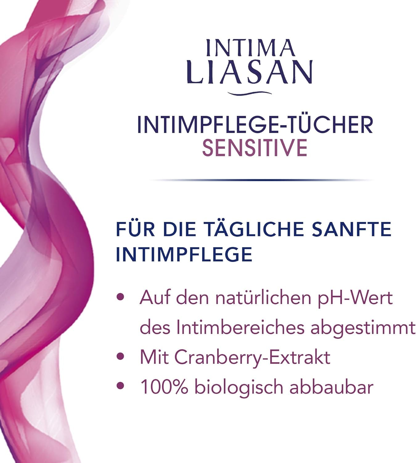Intima by Sagrotan Sensitive intimvårdsservetter, tvålfria och alkoholfria, 30 st (förpackning om 4)