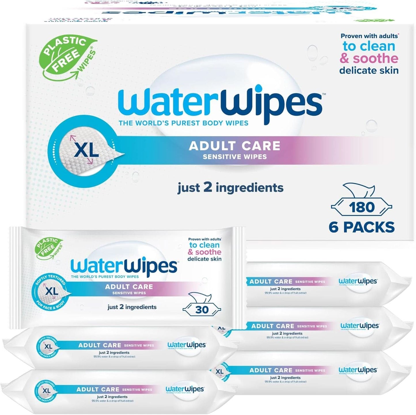 Vattenservetter Fuktande och rengörande babyservetter med 99 % vatten och aloe vera-extrakt Våtservetter för ansikte och kropp Naty Shop