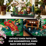 Lego Icons Garden of Silence - Vuxen Zen Botaniska trädgårdsset med lotusblommor - Anpassningsbar japanskt inspirerad skrivbordsdekoration - Present för kvinnor och män 10315 Byggset Besuche den LEGO-Store