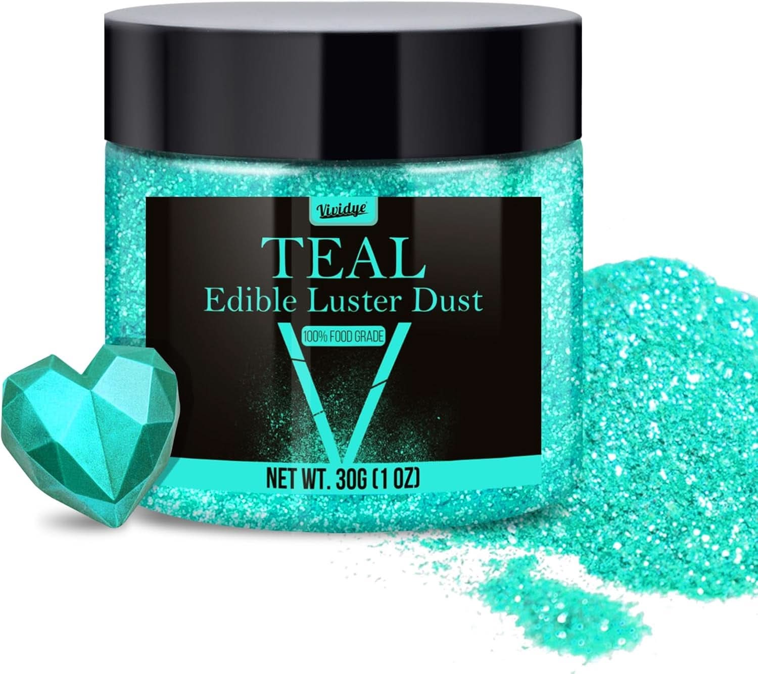 Ätbart glitter, 5 gram Naty Shop Turkos