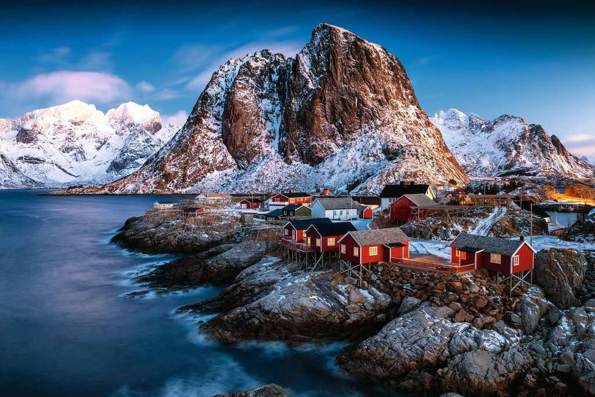 Ravensburger Pussel 17081 - Hamnoy, Lofoten - 3000 bitars pussel för vuxna och barn från 14 år, Norge landskapspussel Pussel Naty Shop