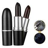 Hårfärgsstift Tillfälligt hårfärg Läppstift Hårfärgning Tillfälligt läppstift Hårfärgning Vit färg Hårskydd DIY Makeup Stick Hårfärgning Svart Brun Hårfärgning Naty Shop Standardtitel